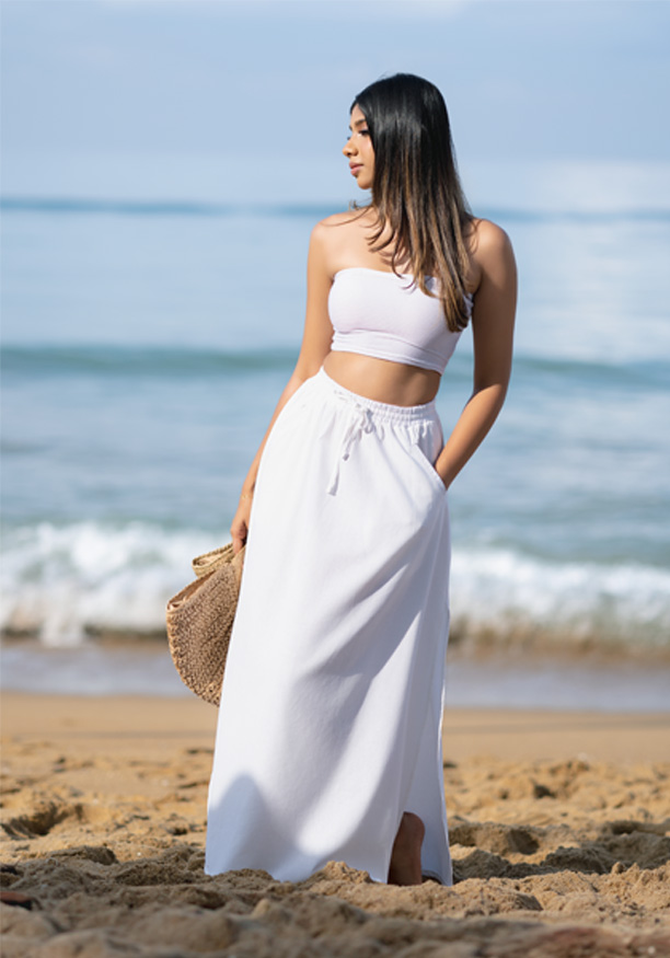 ZUZI WHITE SKIRT